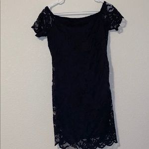 Black lace dress